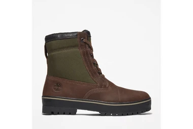 Timberland Men's Spruce Mountain Waterproof Warm Lined Boots TB0A2E8PV13 Dark Brown Nubuck - Main Image