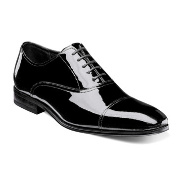 Florsheim Men's Tux Cap Toe Oxford 14213-004 Blk Patent - Main Image
