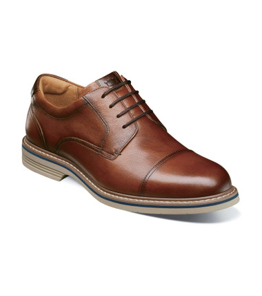 Florsheim Men's Norwalk Cap Toe Oxfo 13368-222 Cognac Tum - Main Image