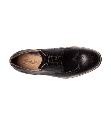 Florsheim Men's Rucci Wingtip Oxford 13383-001 Black - The Shoe Mart