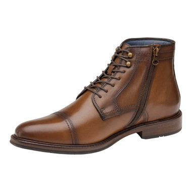Johnston Murphy Men's XC Flex Raleigh Cap Toe Zip 20-2764 Tan Full