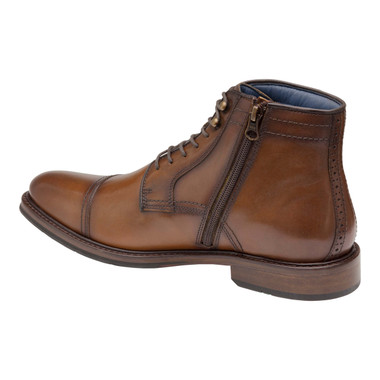 Johnston Murphy Men's XC Flex Raleigh Cap Toe Zip 20-2764 Tan Full