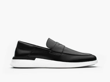 Wolf and Shepherd Men's Crossover Loafer WS-S21-SS01 Black-White - Main Image