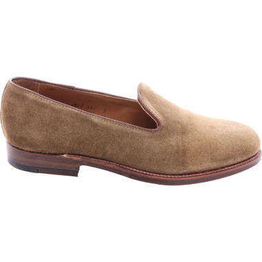 Alden Men's D2110F Pump Loafer Snuff Suede - The Shoe Mart