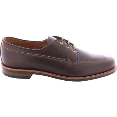 美品　箱付き　APC アーペーセー　デッキ　モカシン　シューズ　レザー　ブラウン Alden 734L 3-Eye Camp Moc Blucher - Brown Chromexcel - The Shoe Mart