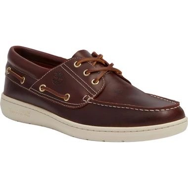 Timberland Men's Portofino Pier Boat Shoe TB0A6CXMEIW Burgundy Full Grain - Main Image