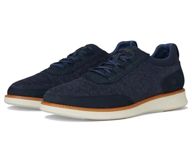 Florsheim Men's Launch Knit Elastic Lace Moc Toe Slip-On 14442-410 Navy - Main Image