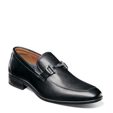 Florsheim Men's Zaffiro Moc Toe Bit Loafer 15209-001 Black - Main Image
