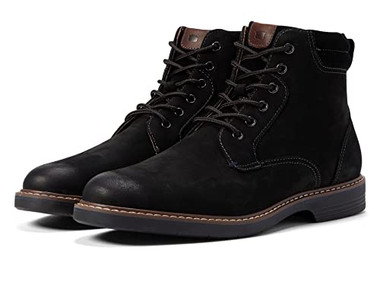 Florsheim Men's Norwalk Plain Toe La 13376-006 Blk Nubuck - Main Image