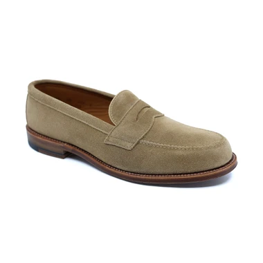 Alden Men's 6174F - Leisure Penny - Tan Suede - Main Image