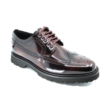 Cole Haan Men's C38659 - American Classics Longwing Oxfords Deep Burgundy Brush-Off/Black - Main Image