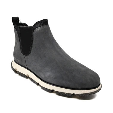 Cole Haan Men's C31881 - 4.ZERØGRAND Chelsea Boot Waterproof Grey Pinstripe/Lunar Rock - Main Image