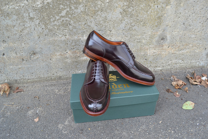 Alden Norwegian Split Toe Bluchers in Color 8 Shell Cordovan - Bootmaker Edition D7606