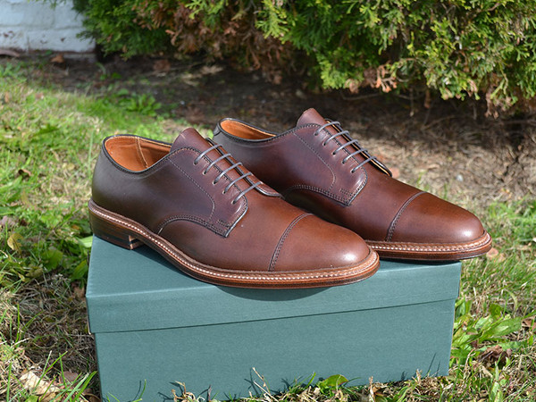 New Alden Flex Welt Cap Toe Blucher in Brown Chromexcel - D7518F