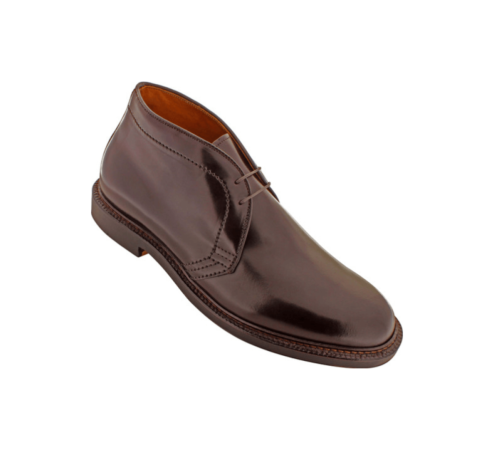 Alden shell cordovan brown chukka boots men’s dress footwear