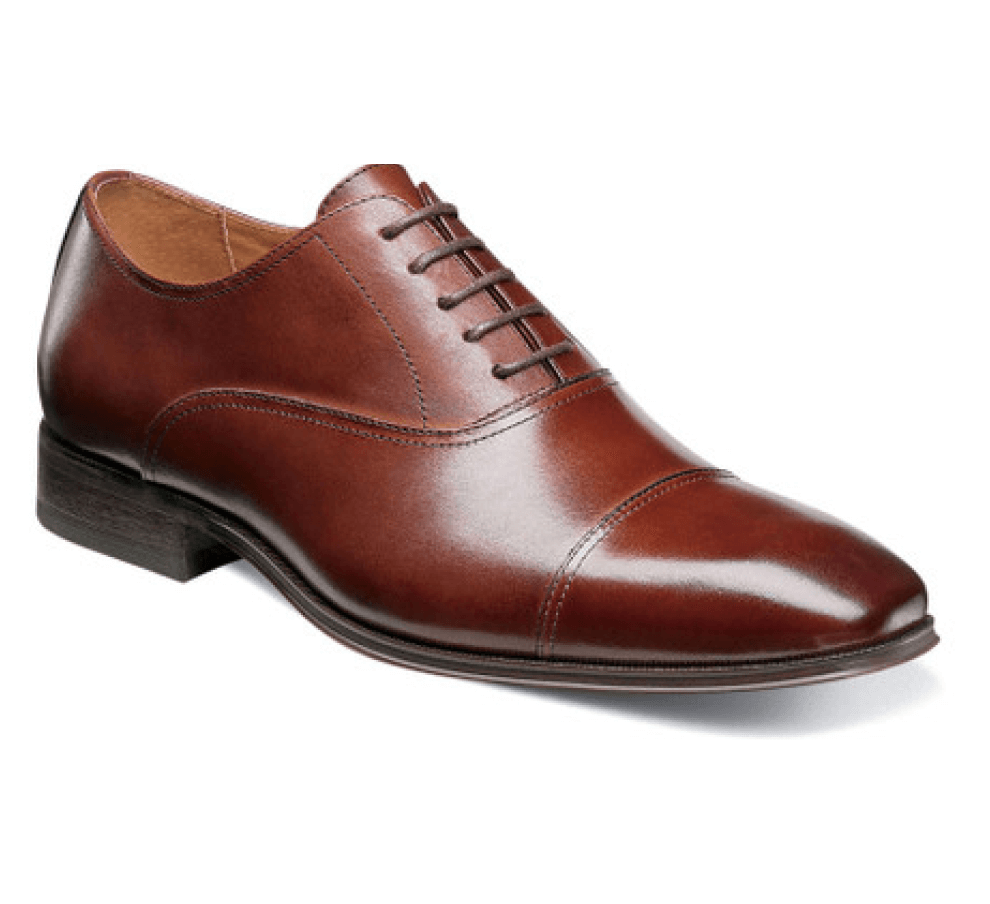 Florsheim brown leather cap-toe oxford men’s dress shoe