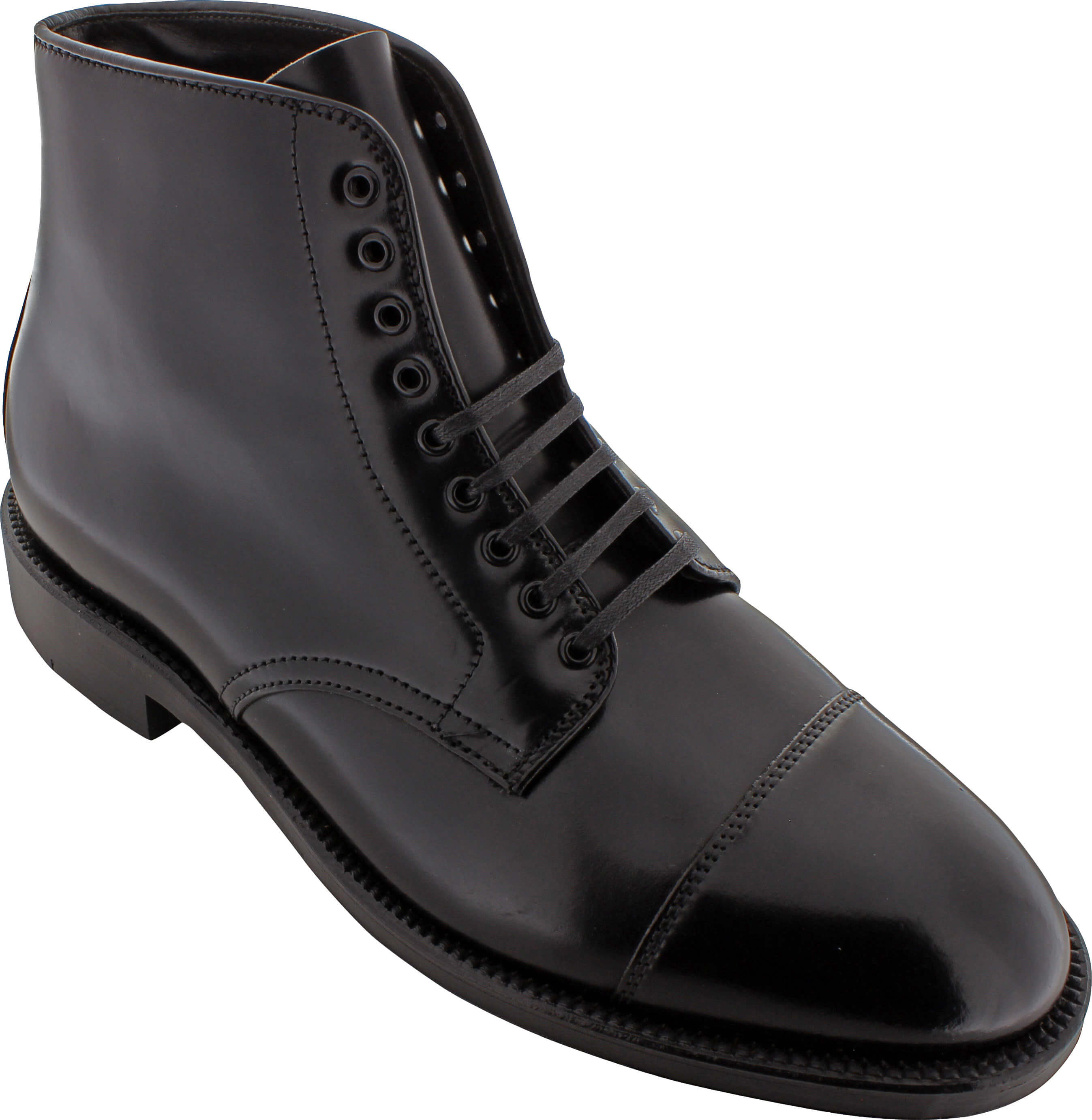 Alden Men's 4065 - Cap Toe Boot - Black Shell Cordovan - The Shoe Mart