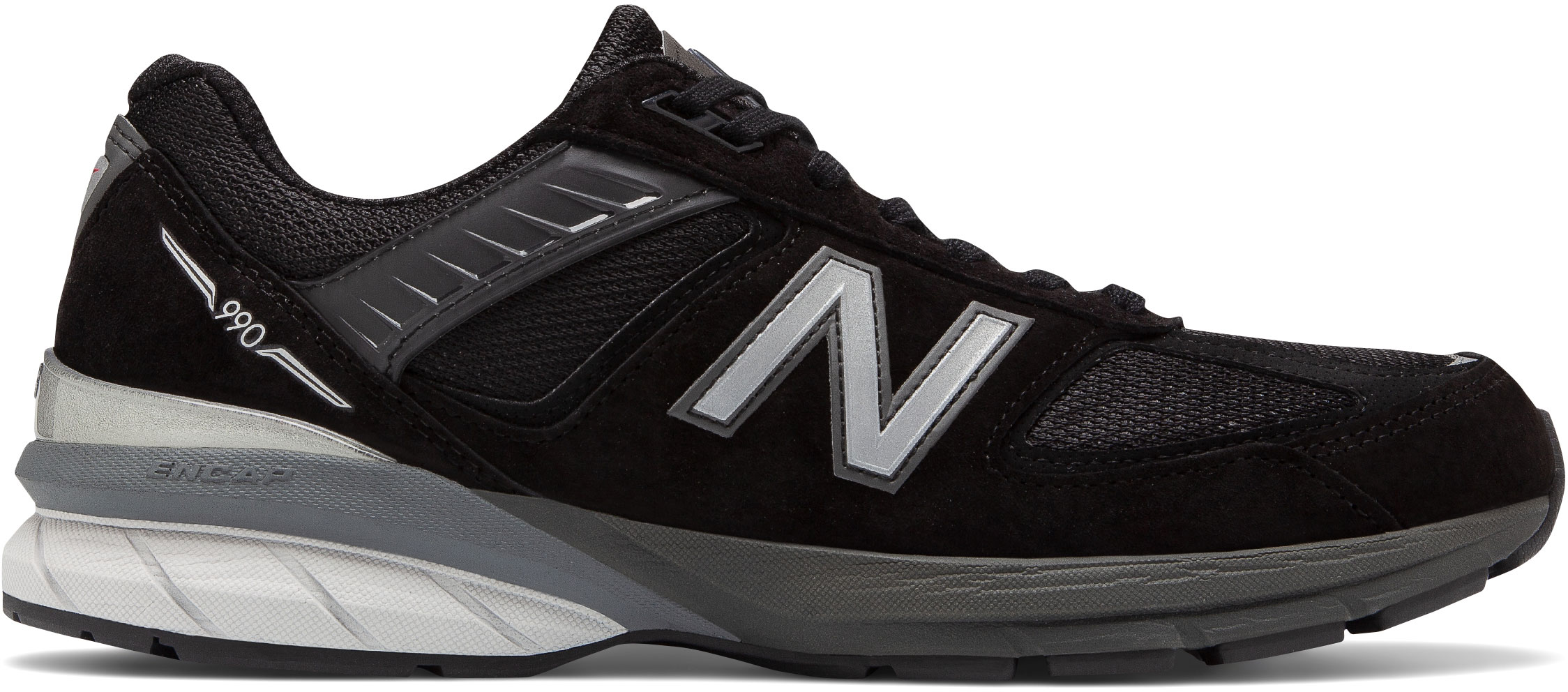 el estudio Trasplante fresa New Balance Men's M990v5 M990BK5 Black-Silver - The Shoe Mart