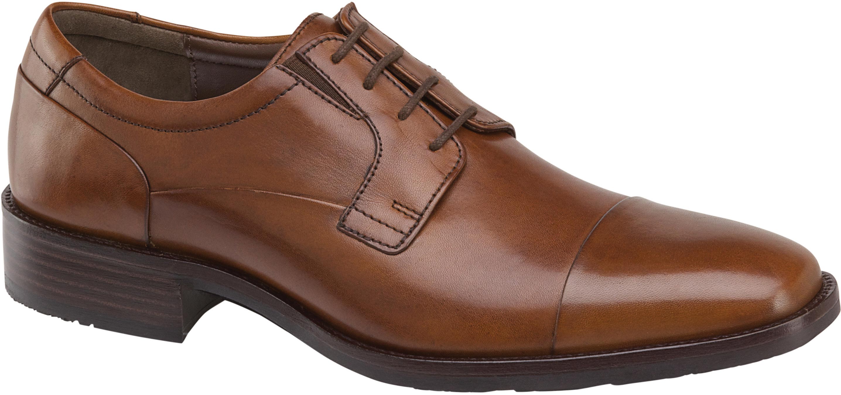 Johnston Murphy Men S Lancaster Cap Toe Oxford 20 6900 Tan The Shoe Mart