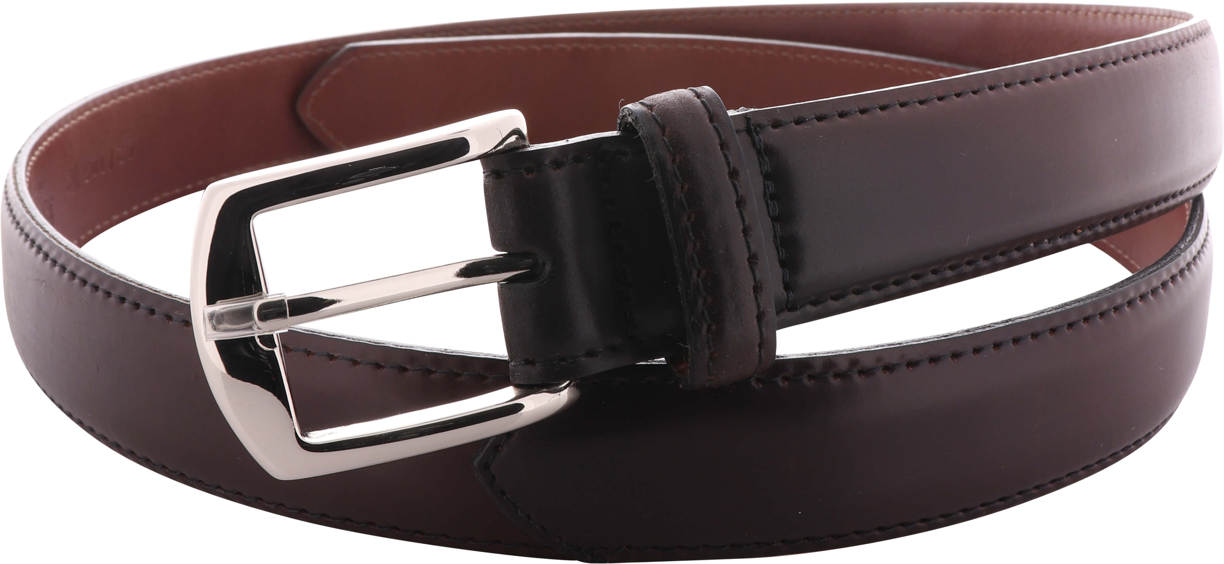 Alden Belts 1.25 Inch Dress Shell Cordovan Belt - Color 8-Nickel