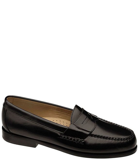 Johnston Murphy Men's Hayes Penny 15-1093 Burgundy Polished Full