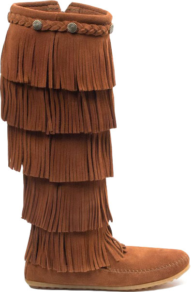 minnetonka 5 layer fringe boots