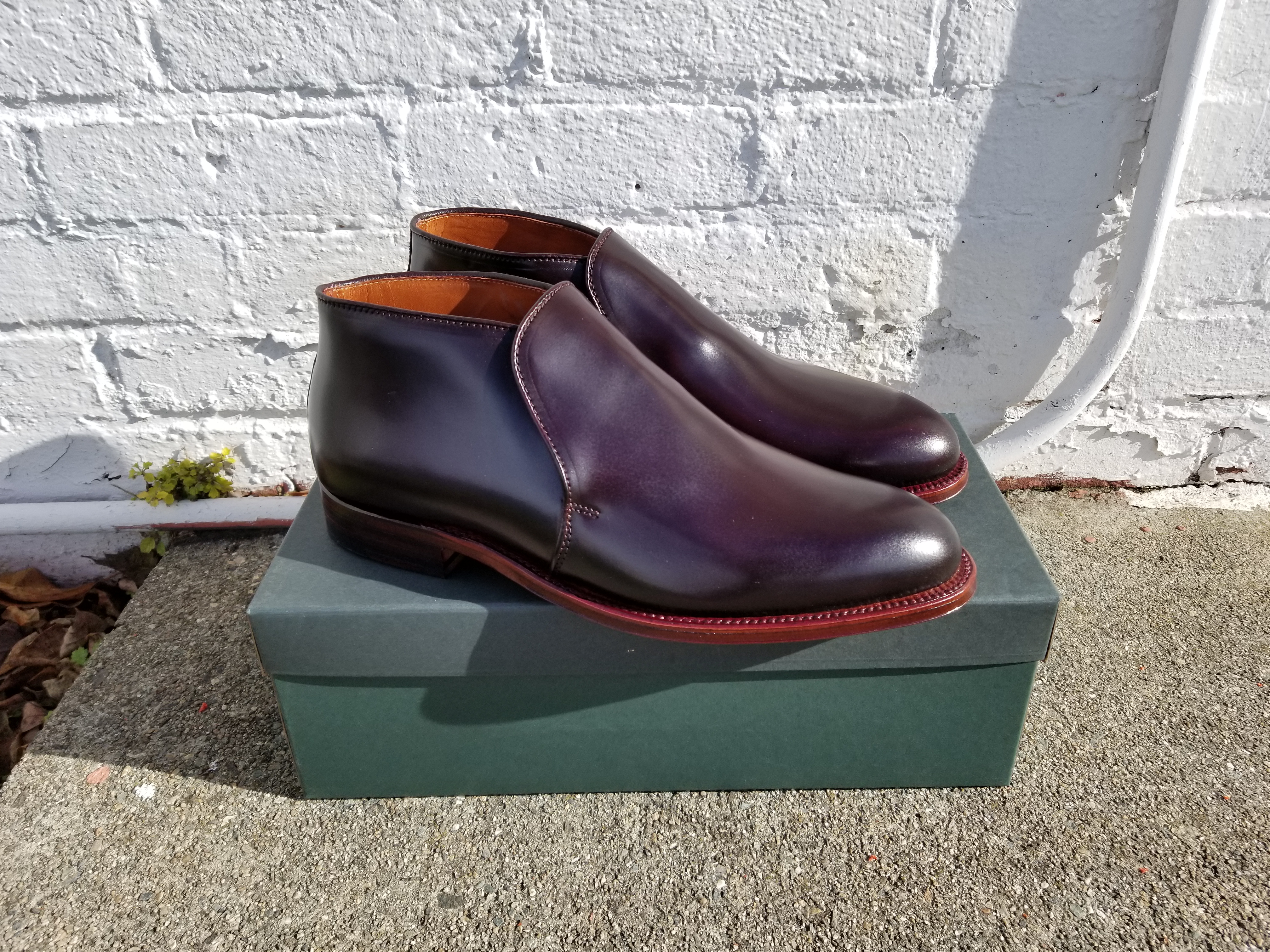 New Alden x TSM Shell Cordovan Slip On Boot: #D8709 - The Shoe Mart