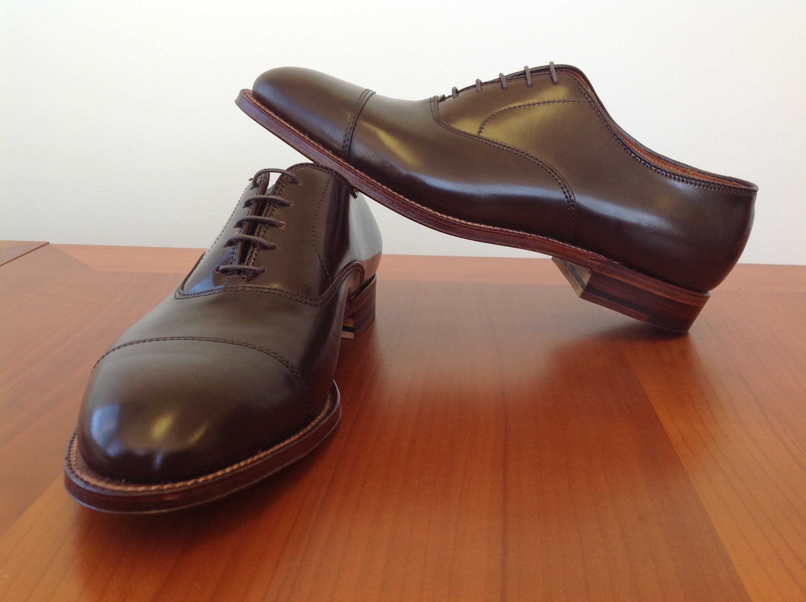 Alden Cigar Shell Cordovan Shoes - Bootmaker Edition Cap Toe Oxford