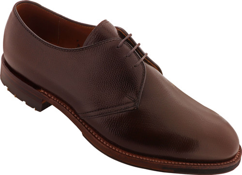 Alden Shoes Men's Dutton 3 Eyelet Blucher Oxford 941C Dark Brown Alpine  Grain Calf - The Shoe Mart