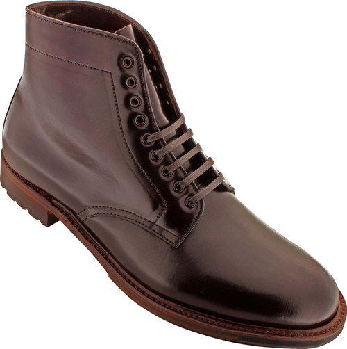 Alden Men's D5825C - Plain Toe Commando Sole Boot - Color 8 Shell Cordovan