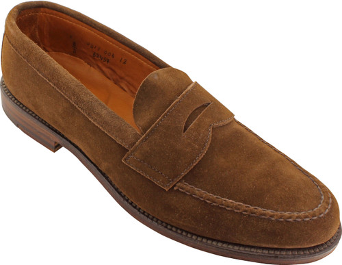 Alden 6245F 7D suède brown 6245F - Unlined Leisure Hand Sewn in Brown Suede – ALDEN SHOES
