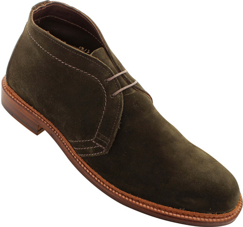 green suede chukka boots