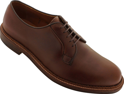 Alden Men's 95080 - Plain Toe Blucher - Brown Chromexcel - The