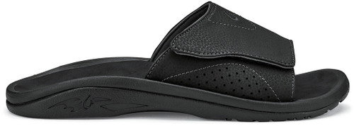 Olukai Men's NALU SLIDE 10332-4040 Black-Black - The Shoe Mart