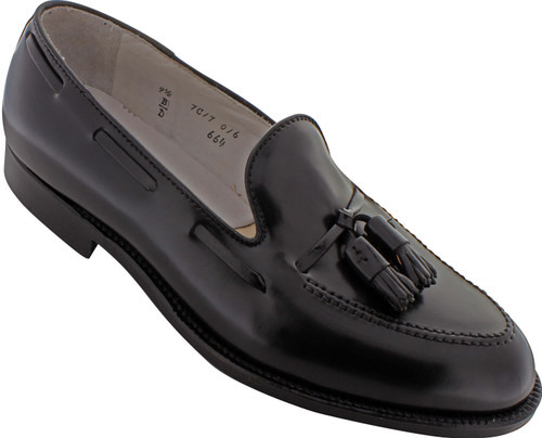 Alden Men's 664 - Tassel Moccasin - Black Shell Cordovan - The