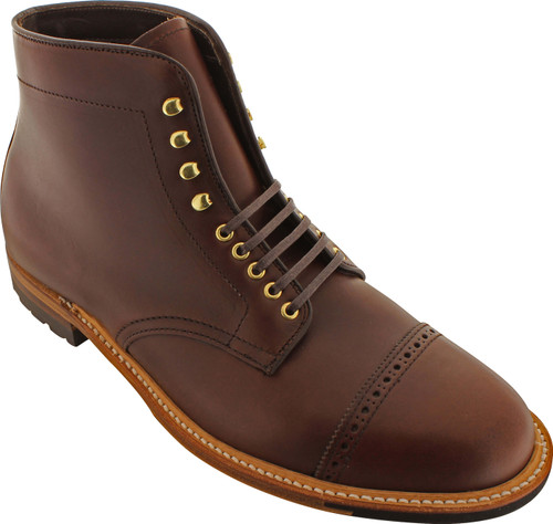 Alden Men's D4811HC - Perforated Cap Toe Boot - Brown 