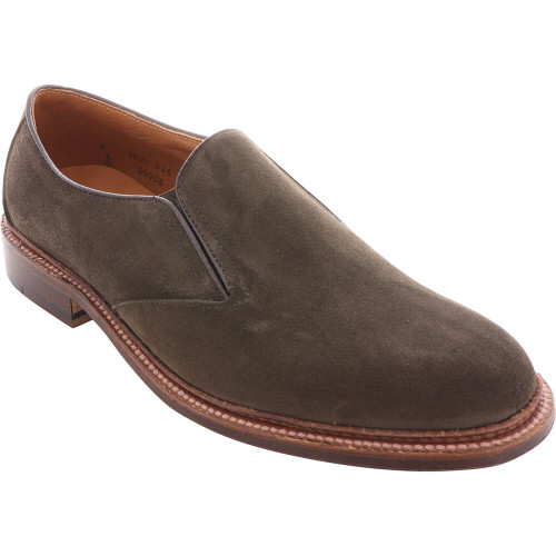 Alden Shoes Men's Double Gore Slip On D0406 Loden Suede - The Shoe