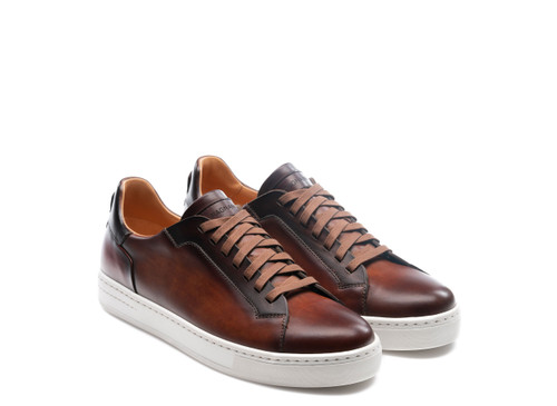 Amadeo Men's Magnanni Sneakers Magnanni Men's Cognac And