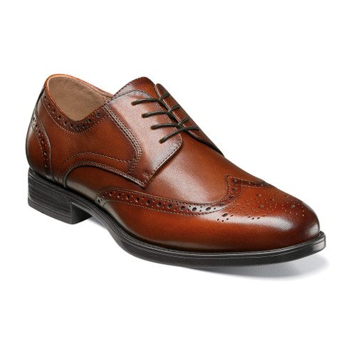 Florsheim Men's Midtown Wingtip Oxfo 12139-221 Cognac - The