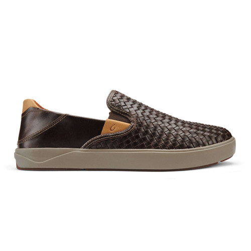 Olukai Men's LAE'AHI LAUHALA 10486-6363 Dk Wood-Dk Wood - The Shoe