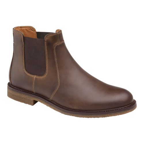 Johnston Murphy Men's Copeland Chelsea 25-3352 Tan Oiled Full Grain ...