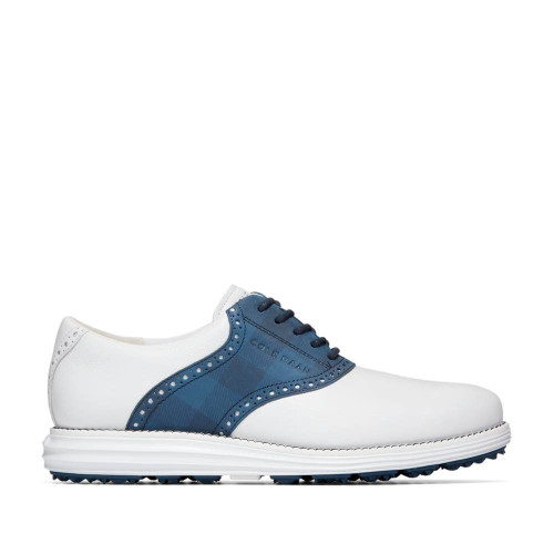 Cole Haan Men's Og Saddle Golf C37138 White-Ensign Blue - The Shoe Mart