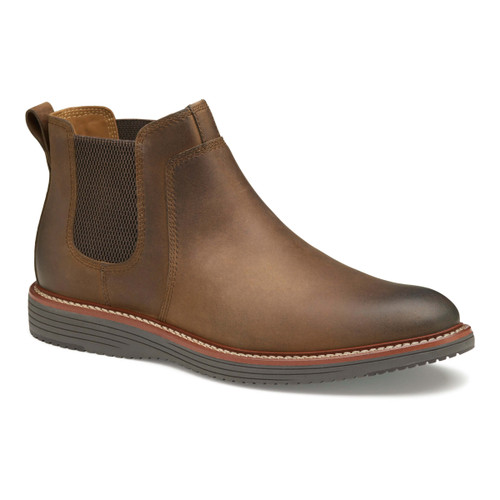 Johnston Murphy Men's Upton Chelsea Boot 20-4328 Brown Oiled Full