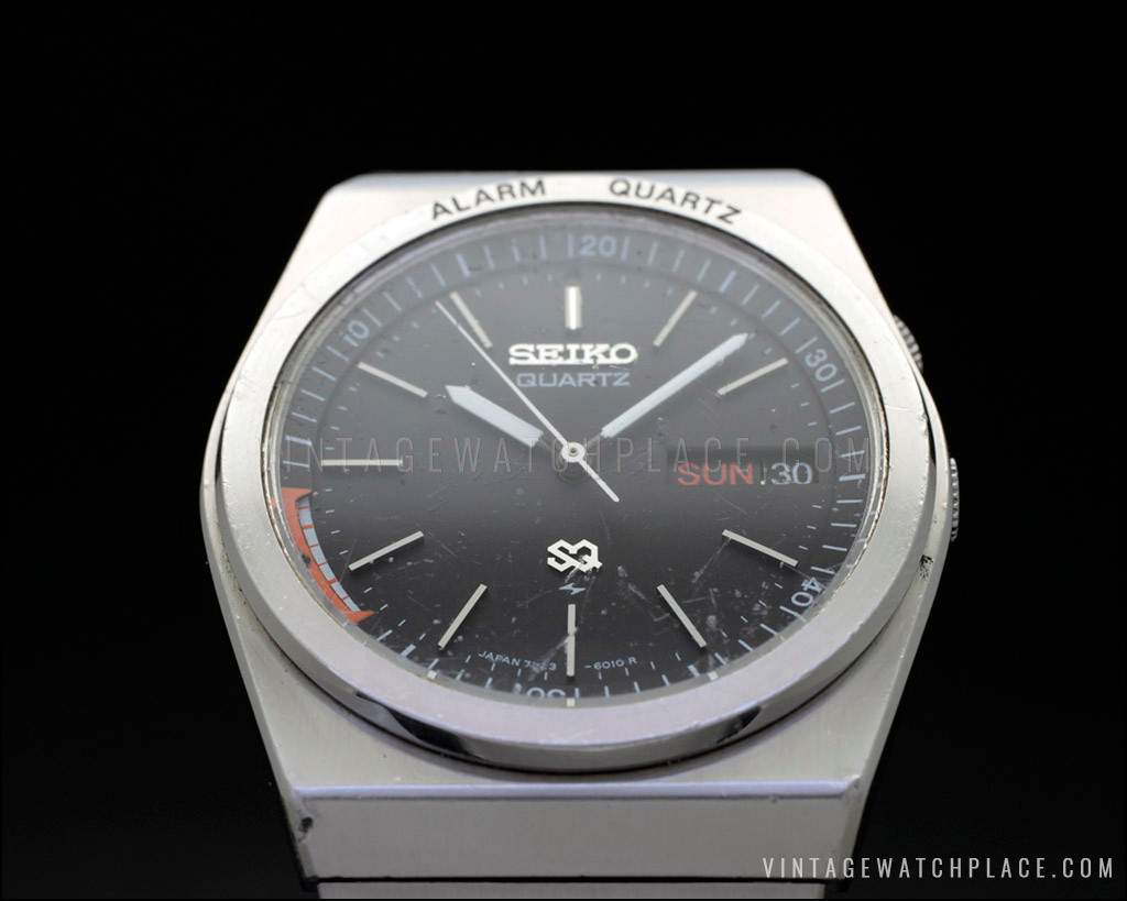 Seiko Alarm Quartz vintage watch, from the 80's, 72236010, Japan made.