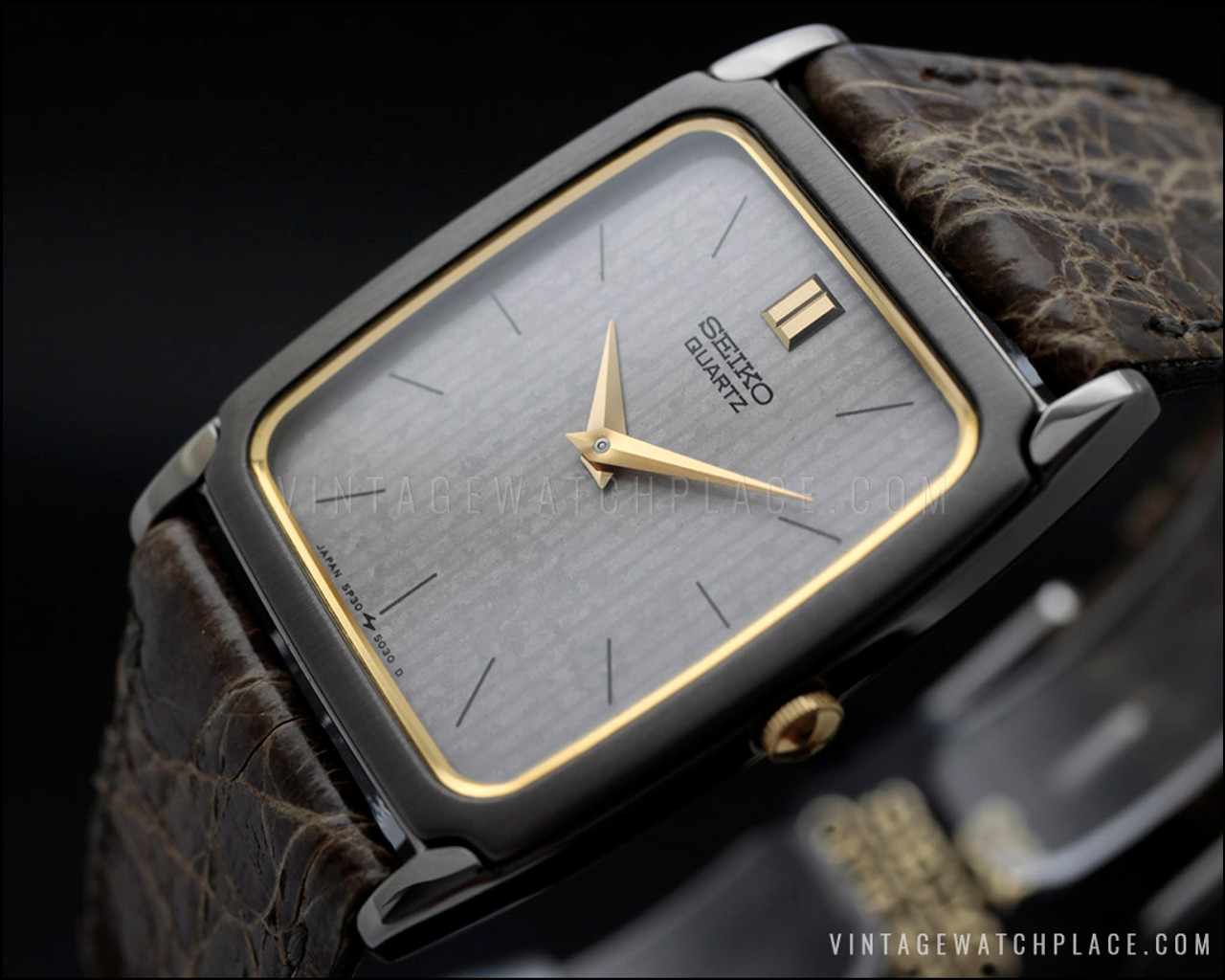 New Old Stock Seiko Dress Quartz vintage watch, 5P30-5020, 100% original,  an 