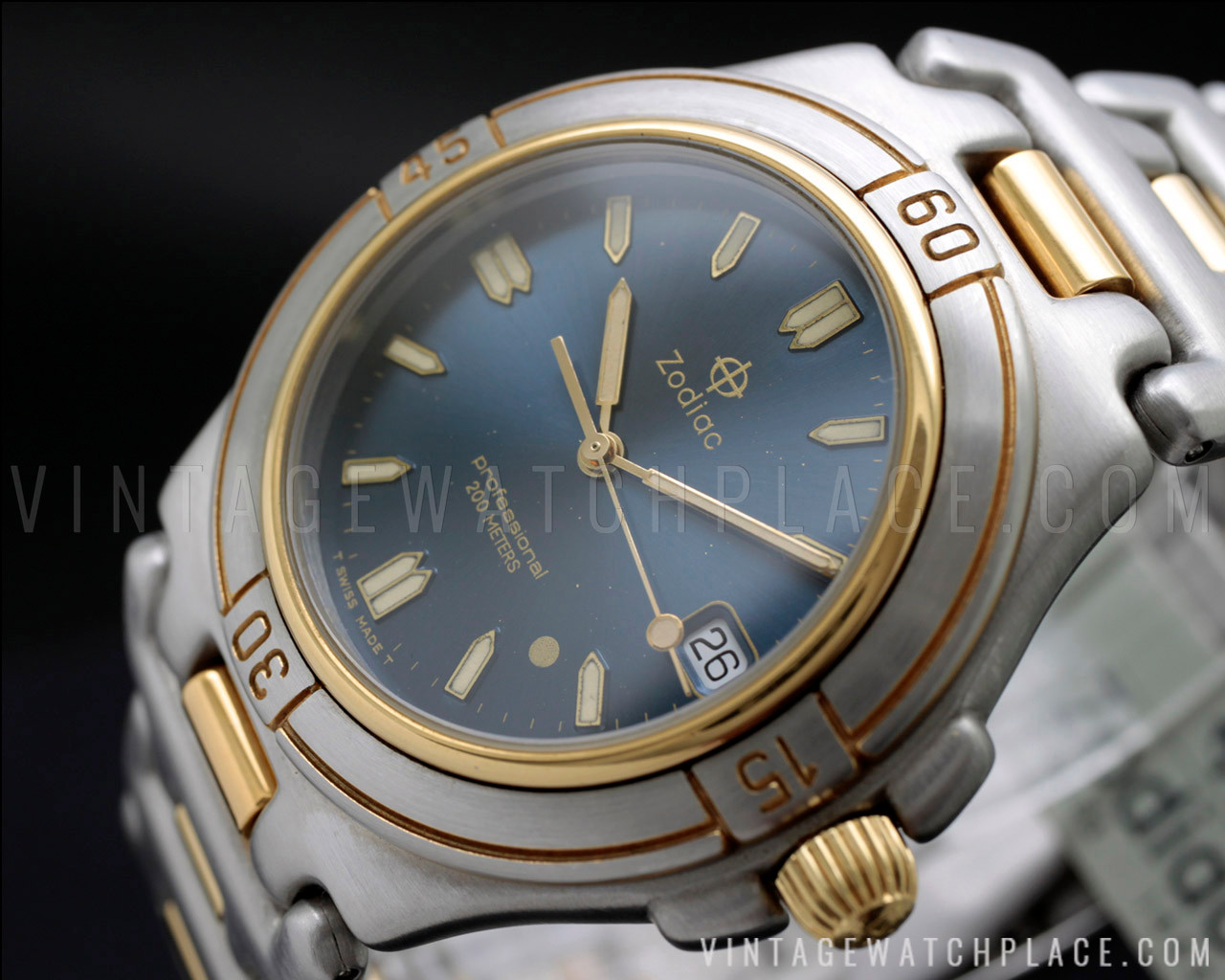 New Old Stock Zodiac Professional 200M quartz vintage watch