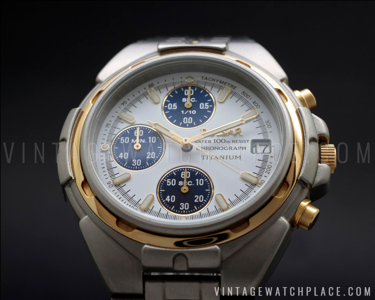 New Old Stock 90's Pulsar by Seiko Titanium Chronograph 1/10