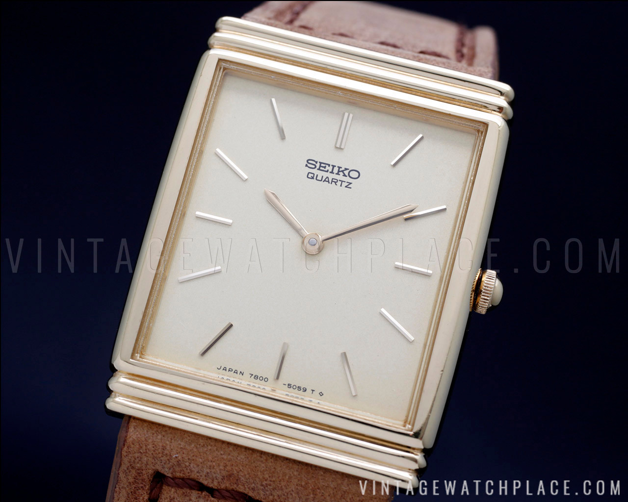 【ビンテージ】SEIKO時計 New Old Stock 1987 Seiko dress Quartz vintage watch, 7800