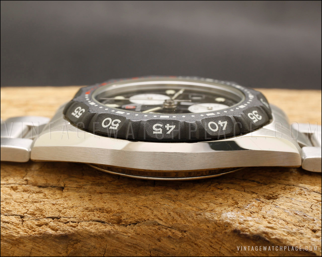 New Old Stock Diver's Kronos Chronograph vintage watch, panda dial
