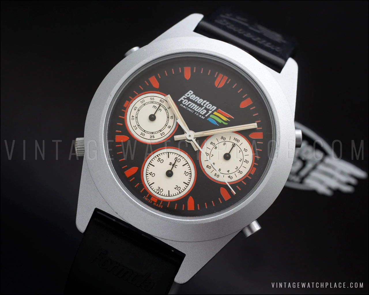 Benetton Formula 1 クロノグラフ腕時計 フォーミュラ1 New Old Stock 1990's complete Benetton Formula 1 Racing Team